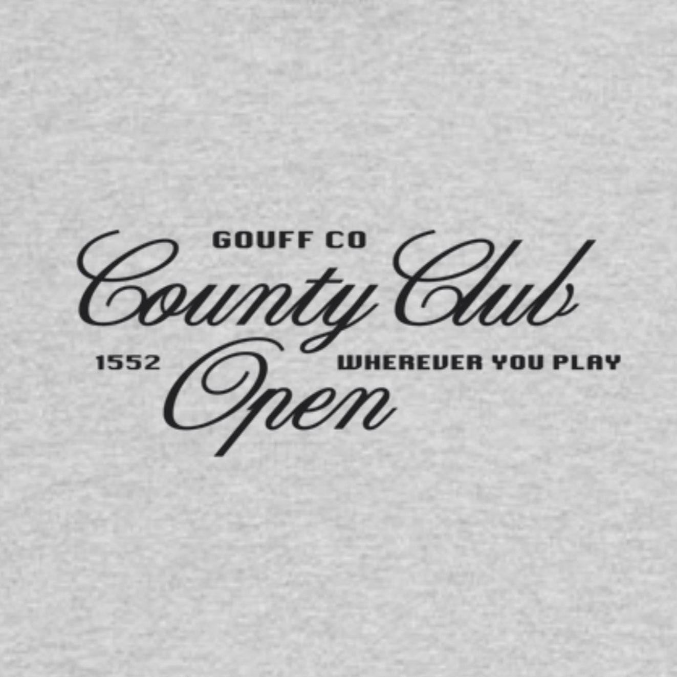 COUNTY CLUB OPEN HEAVYWEIGHT ORGANIC BRUSHED CREW SWEATSHIRT